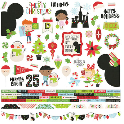 Say Cheese Christmas Combo Stickers - Simple Stories