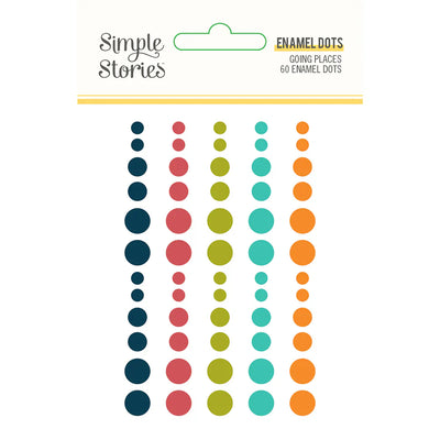 Going Places Enamel Dots - Simple Stories