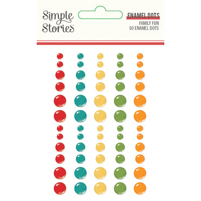 Family Fun Enamel Dots - Simple Stories