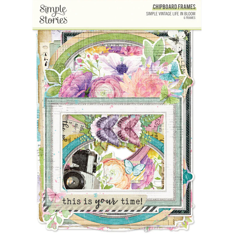 Simple Vintage Life in Bloom Chipboard Frames - Simple Stories