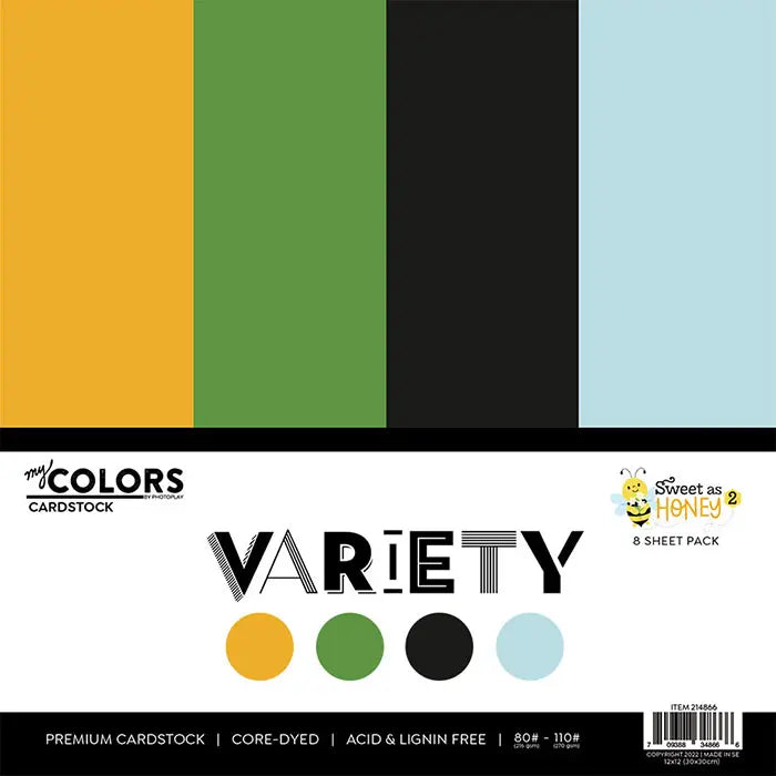 Sweet as Honey 2 Cardstock Variety Pack (12" x 12") - PhotoPlay