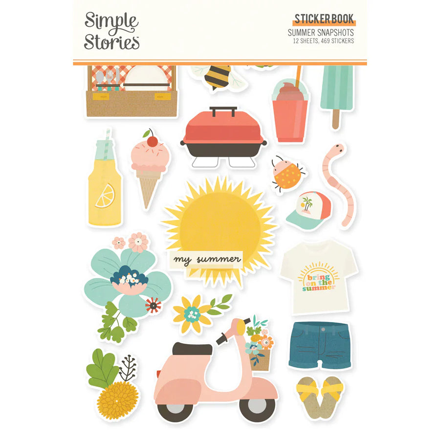 Summer Snapshots Sticker Book - Simple Stories