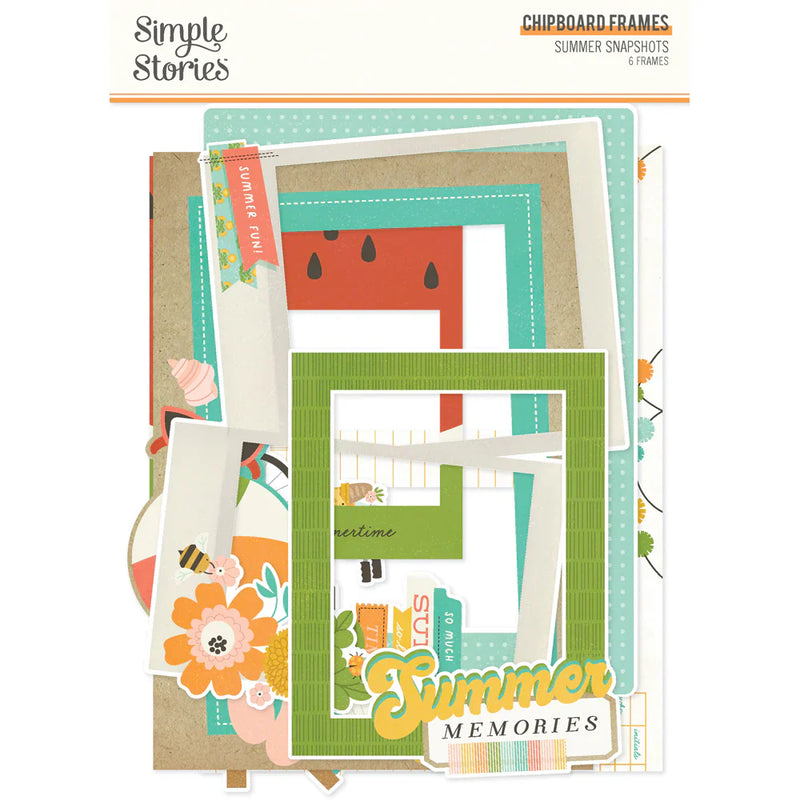 Summer Snapshots Chipboard Frames - Simple Stories