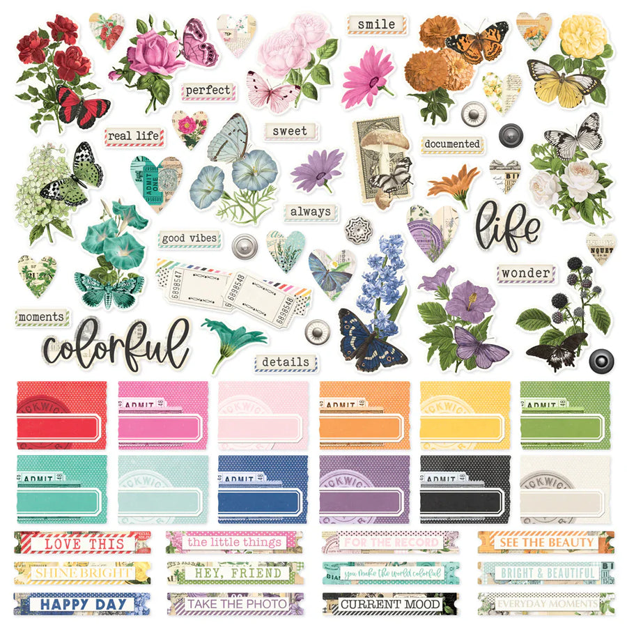 SV Color Palette Cardstock Stickers - Simple Stories