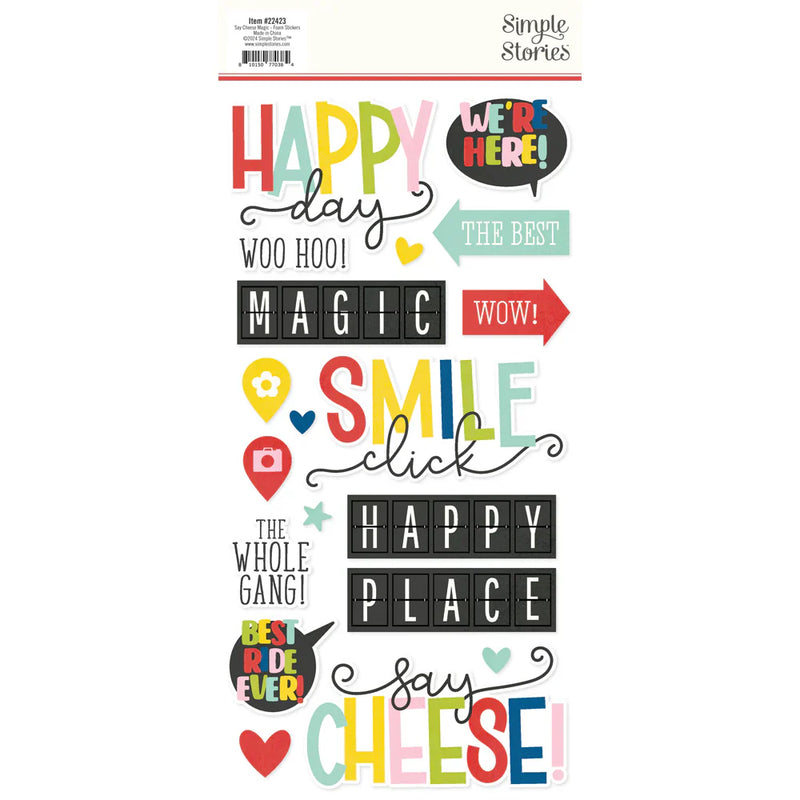 View 2 of Say Cheese Magic Foam Stickers - Simple Stories