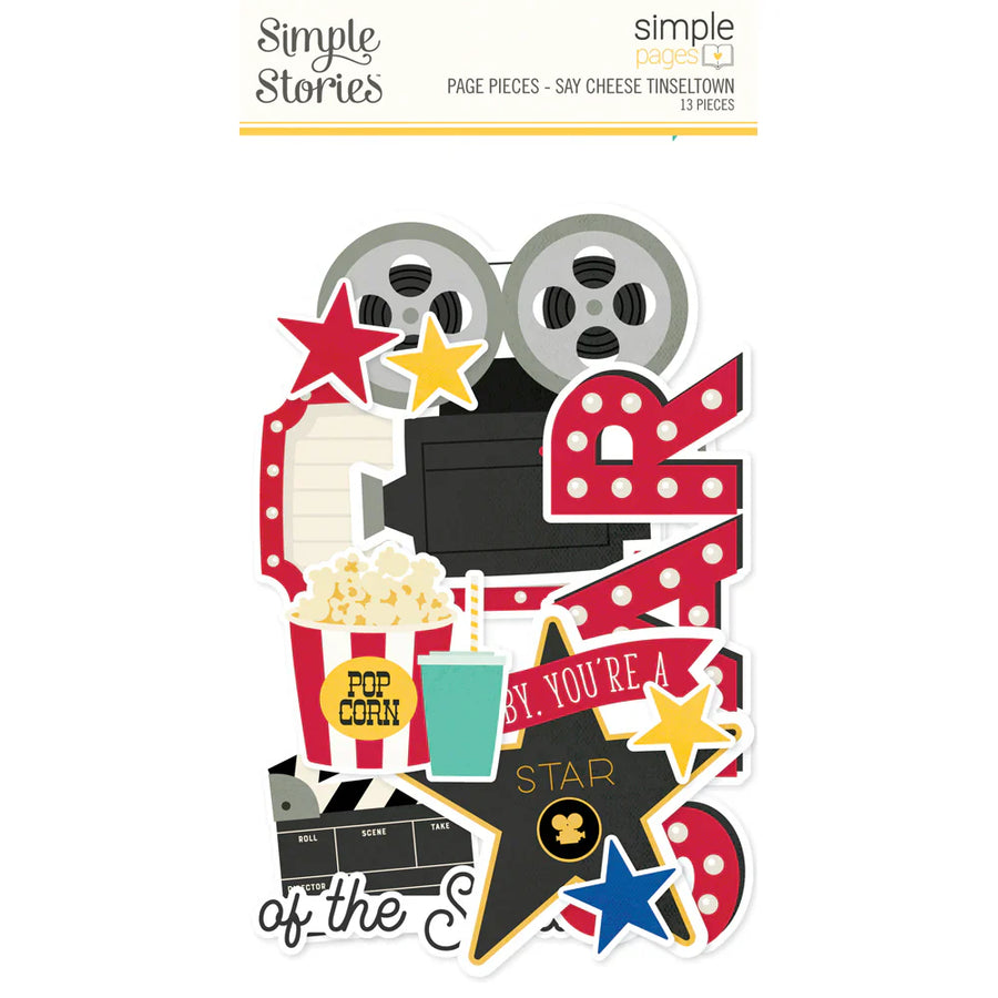 Say Cheese Tinseltown Simple Pages Page Pieces - Simple Stories