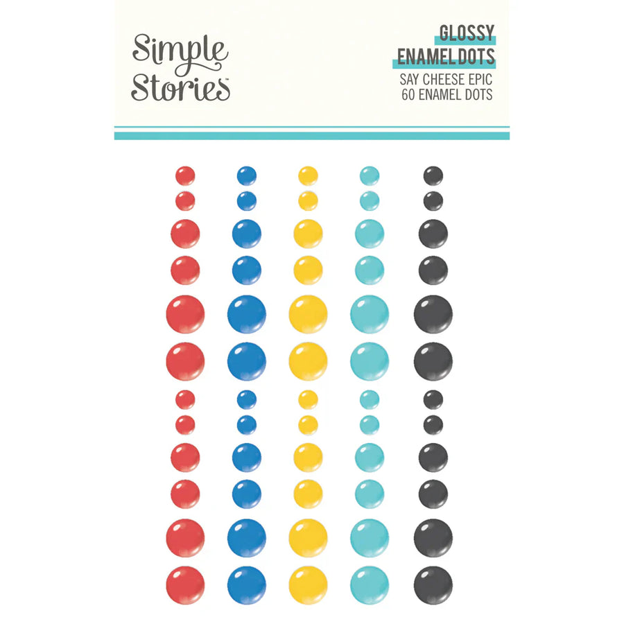 Say Cheese Epic Glossy Enamel Dots - Simple Stories