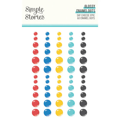 Say Cheese Epic Glossy Enamel Dots - Simple Stories