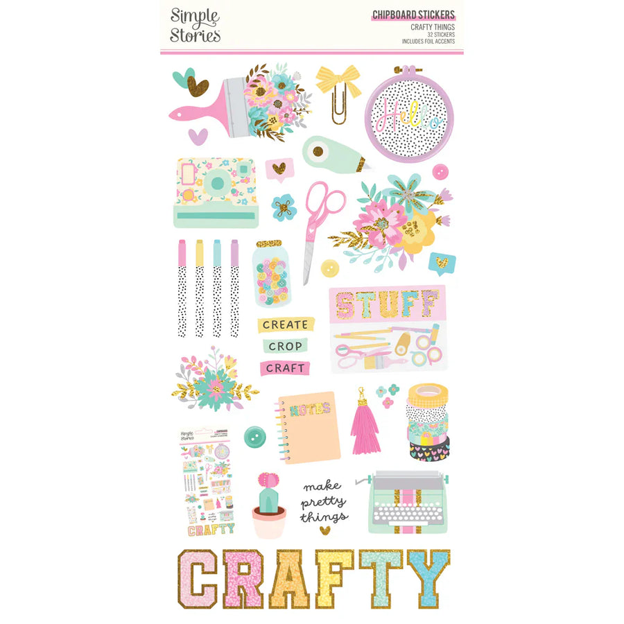 Crafty Things 6" x 12" Chipboard - Simple Stories