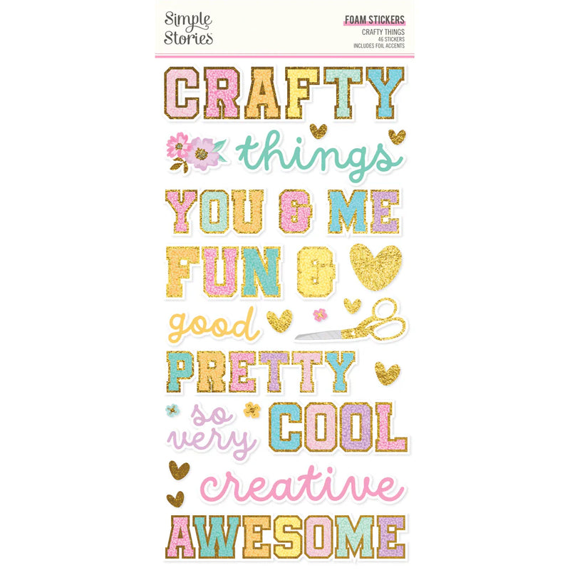 Crafty Things Foam Stickers - Simple Stories