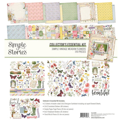 Simple Vintage Meadow Flowers Collectors Essentials Kit - Simple Stories