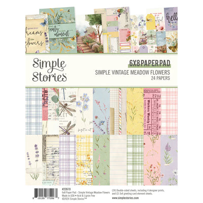 Simple Vintage Meadow Flowers 6" x 8" Paper Pad - Simple Stories