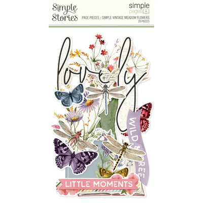 Simple Vintage Meadow Flowers Simple Pages Page Pieces - Simple Stories