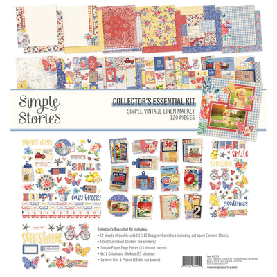 Simple Vintage Linen Market Collectors Essentials Kit - Simple Stories