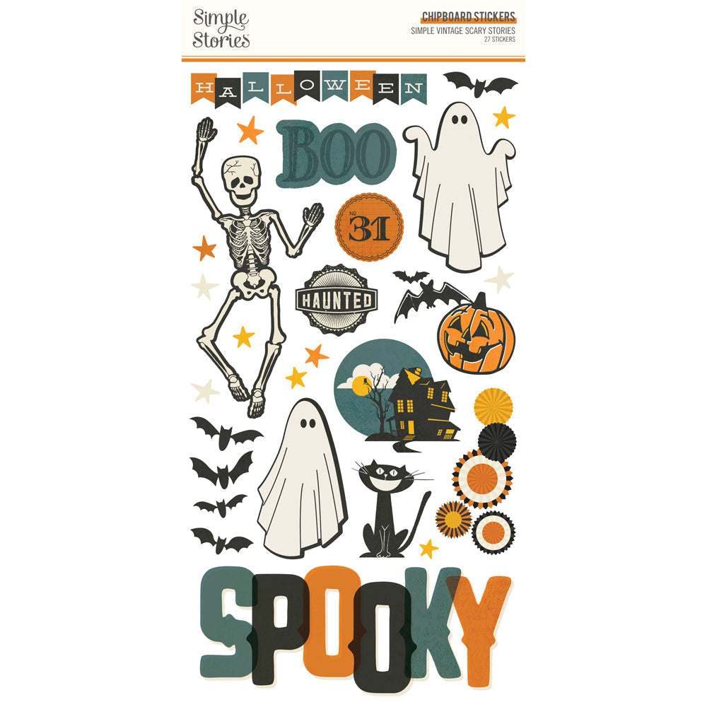 Simple Vintage Scary Stories 6" x 12" Chipboard - Simple Stories