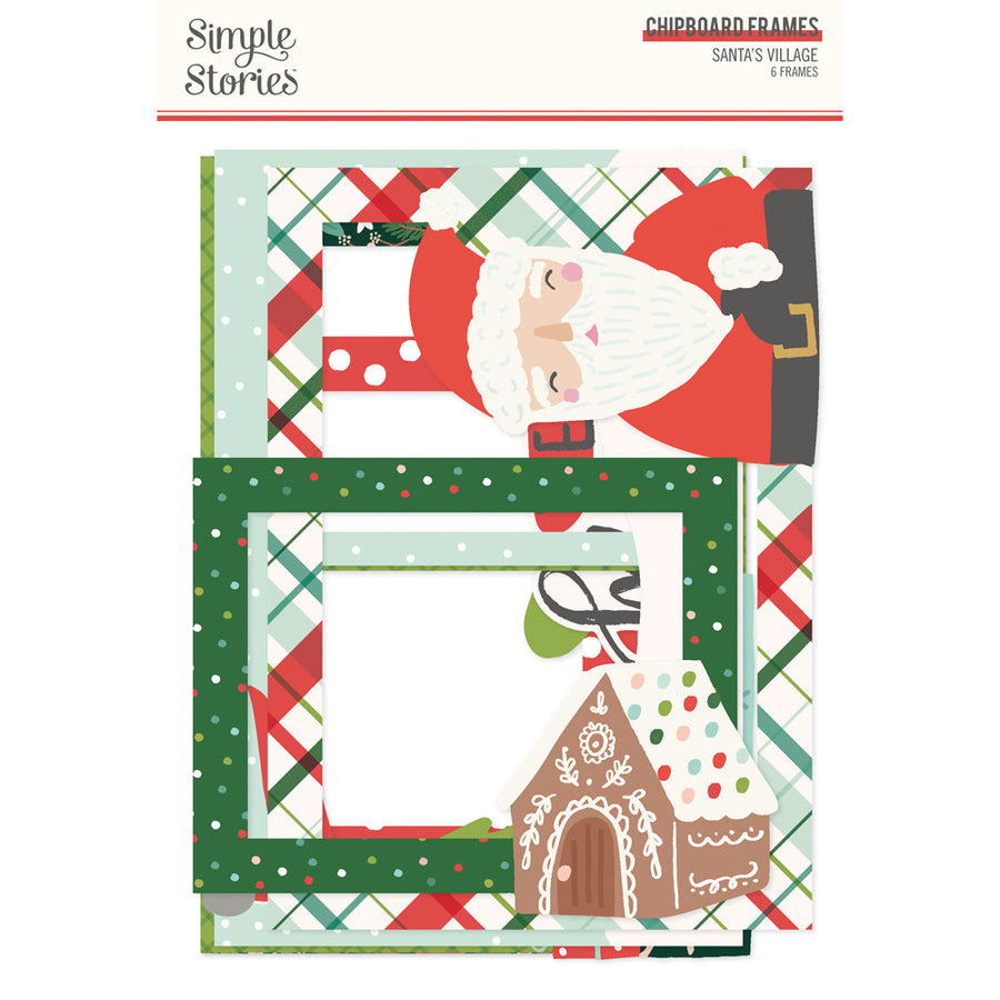 Santa's Village Chipboard Frames - Simple Stories