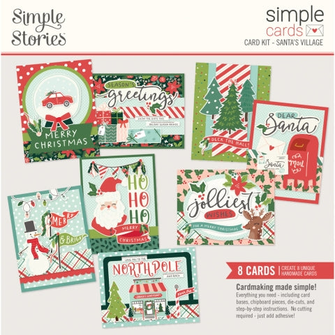 Santa's Village Simple Cards Card Kit - Simple Stories