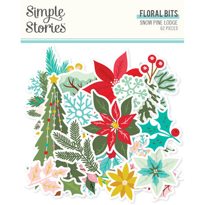 Snow Pine Lodge Floral Bits & Pieces - Simple Stories