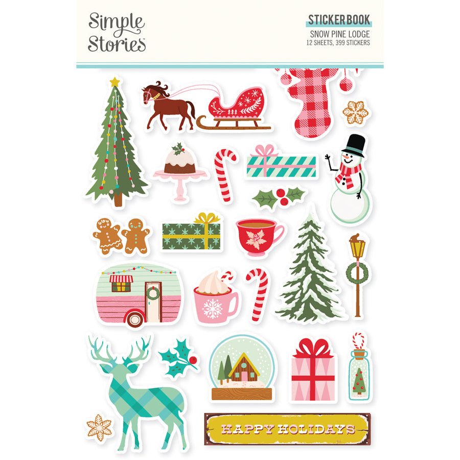 Snow Pine Lodge Sticker Book - Simple Stories