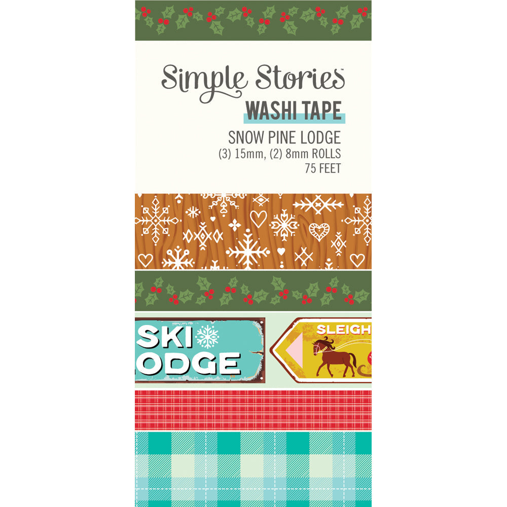 Snow Pine Lodge Washi Tape - Simple Stories