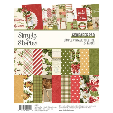 Simple Vintage Yuletide 6" x 8" Paper Pad - Simple Stories