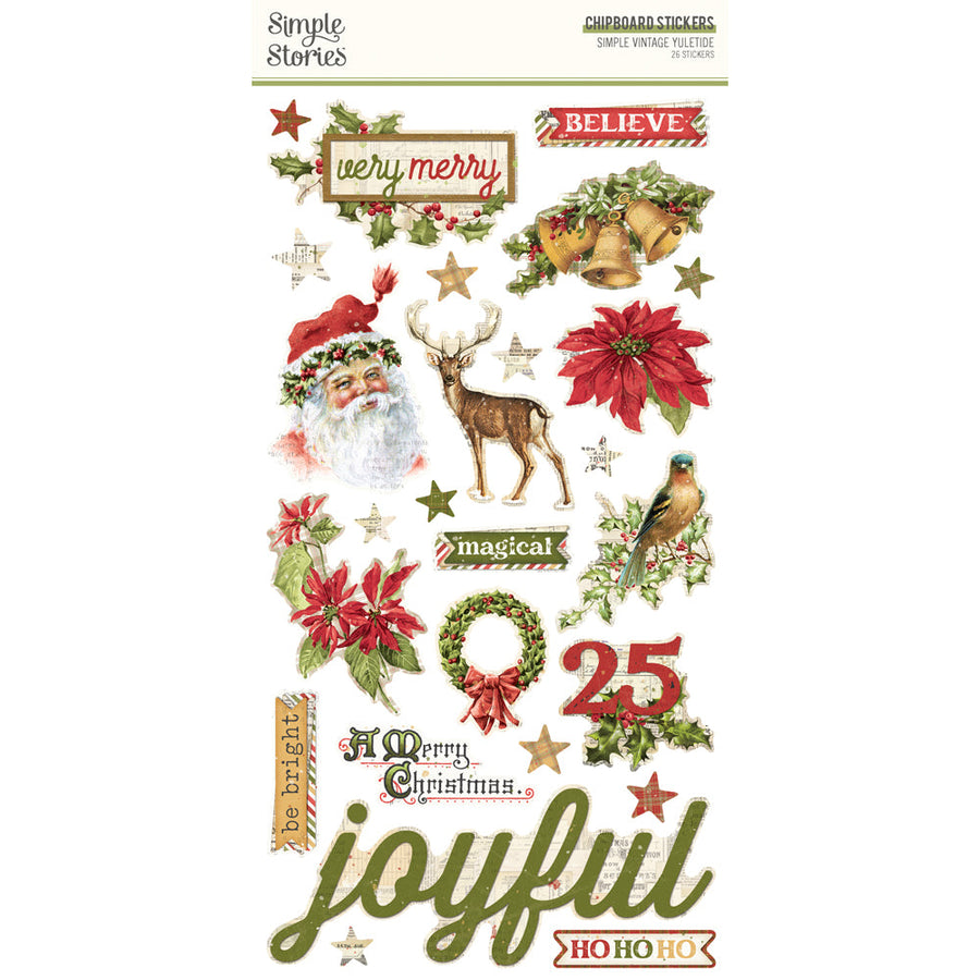 Simple Vintage Yuletide 6" x 12" Chipboard - Simple Stories