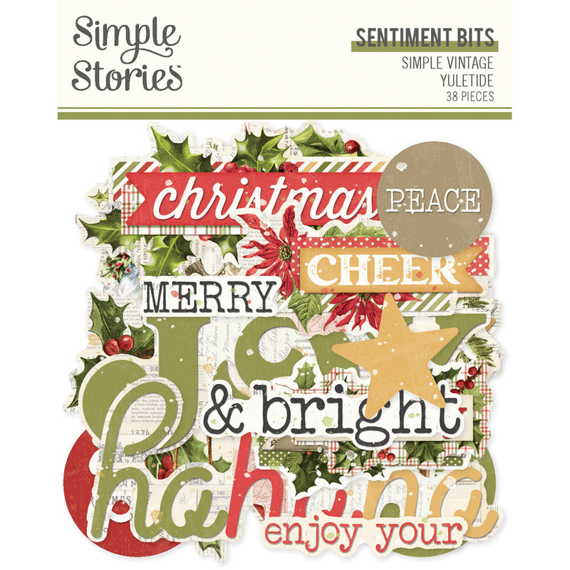 Simple Vintage Yuletide Sentiment Bits & Pieces - Simple Stories