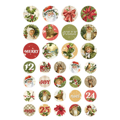 View 5 of Simple Vintage Yuletide Sticker Book - Simple Stories