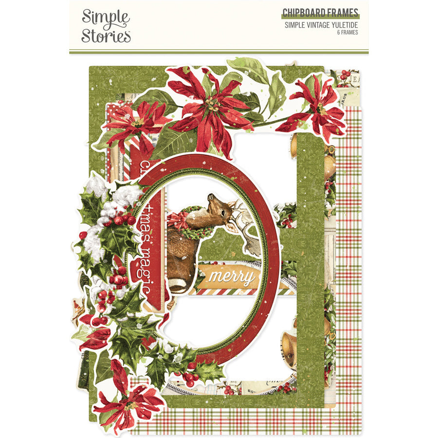 Simple Vintage Yuletide Chipboard Frames - Simple Stories