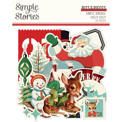 Simple Vintage Holly Jolly Bits & Pieces - Simple Stories