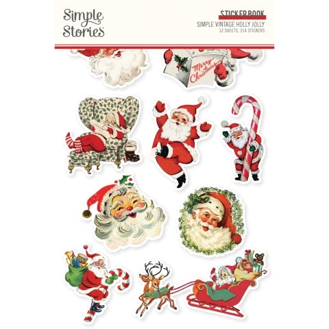 Simple Vintage Holly Jolly Sticker Book - Simple Stories