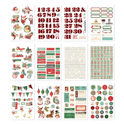 View 2 of Simple Vintage Holly Jolly Sticker Book - Simple Stories