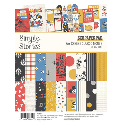 Say Cheese Classic Mouse 6" x 8" Paper Pad - Simple Stories