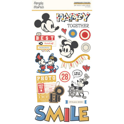 Say Cheese Classic Mouse 6" x 12" Chipboard - Simple Stories