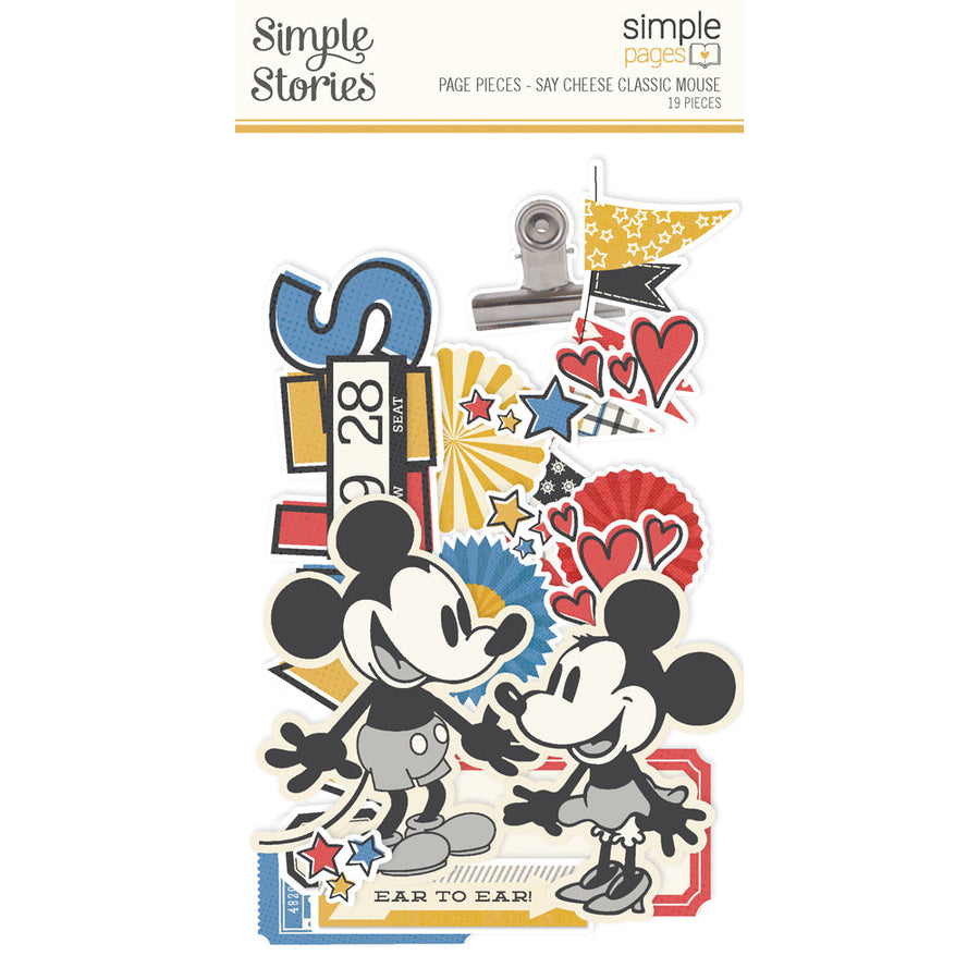 Say Cheese Classic Mouse Simple Pages Page Pieces - Simple Stories