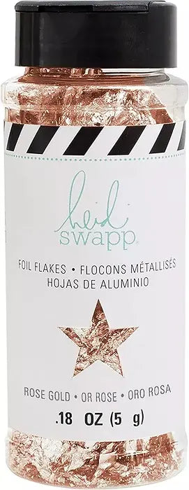 Hawthorne Foil Flakes Rose Gold - American Crafts