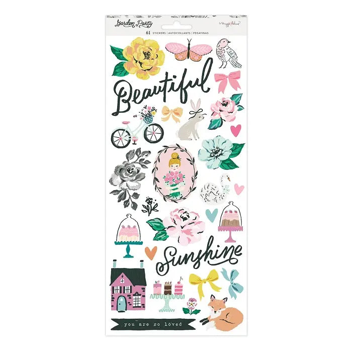 Garden Party 6 X 12 Sticker Sheet - American Crafts