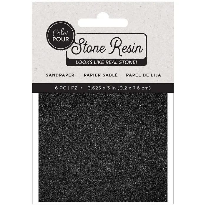 Stone Resin Sandpaper Color Pour - American Crafts