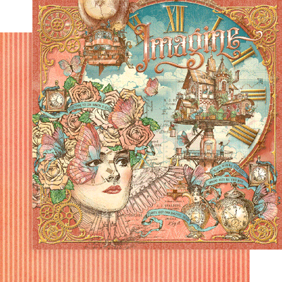 View 2 of Imagine Collector's Edition 12" x 12" Paper Kit w/ Stickers - Graphic 45