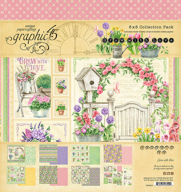 Grow with Love 8" x 8" Collection Pack - Graphic 45