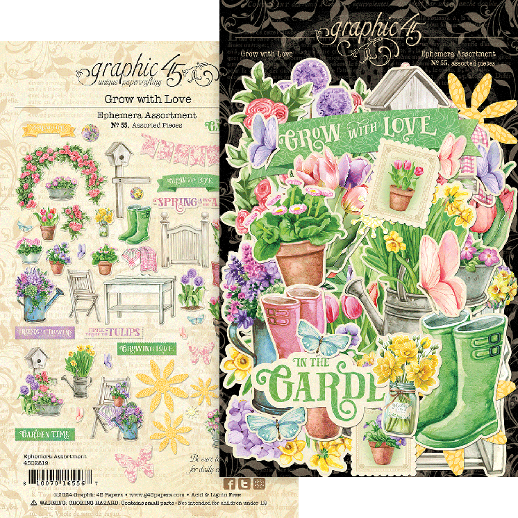 Grow with Love Ephemera Set - Graphic 45