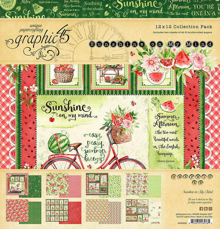 Sunshine on my Mind 12" x 12" Collection Pack - Graphic 45