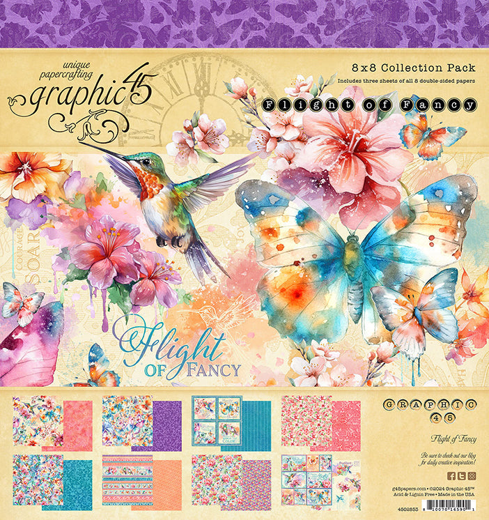 Flight of Fancy 8" x 8" Collection Pack - Graphic 45