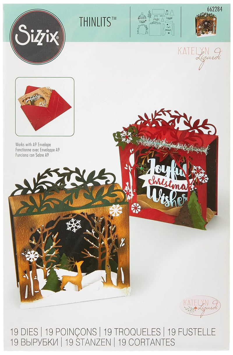 Holiday Shadowbox Thinlits Die Set by Katelyn Lizardi - Sizzix