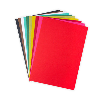 Festive Colors Cardstock, 8" x 11", 60 Sheets - Sizzix