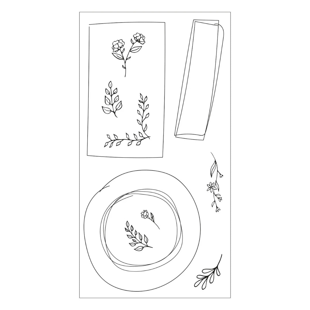 Drawn Frames Clear Stamps Set - Lisa Jones - Sizzix