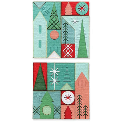 Holiday Blocks Thinlits Die Set by Tim Holtz - Sizzix