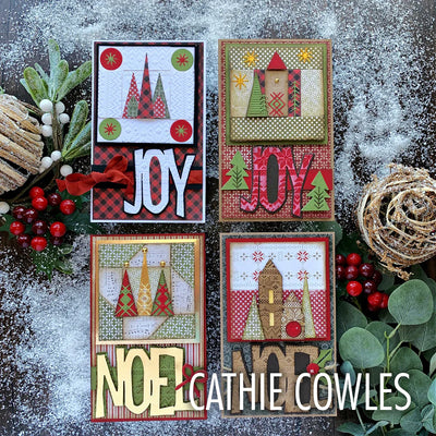 View 7 of Holiday Blocks Thinlits Die Set by Tim Holtz - Sizzix