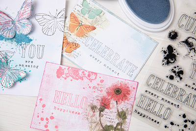 View 2 of Hello You Sentiments Clear Stamps Set 13PK by 49 and Market - Sizzix