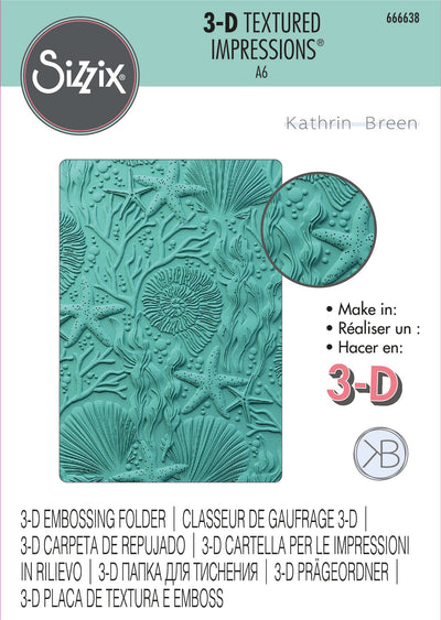 Under the Sea 3-D Textured Impressions Embossing Folder by Kath Breen - Sizzix